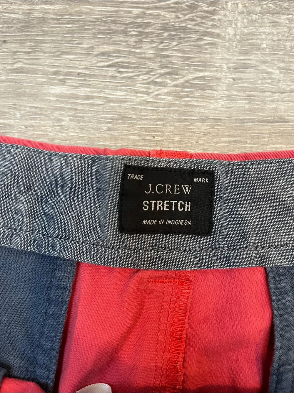 J. Crew Men’s Coral-Red Flat Front Shorts